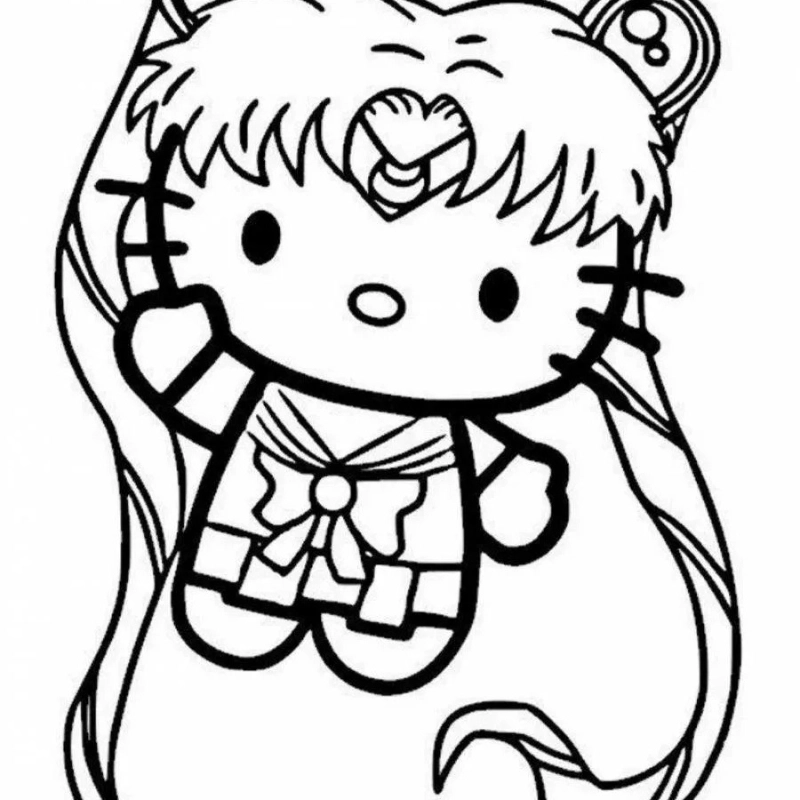 Hello Kitty tô màu 3