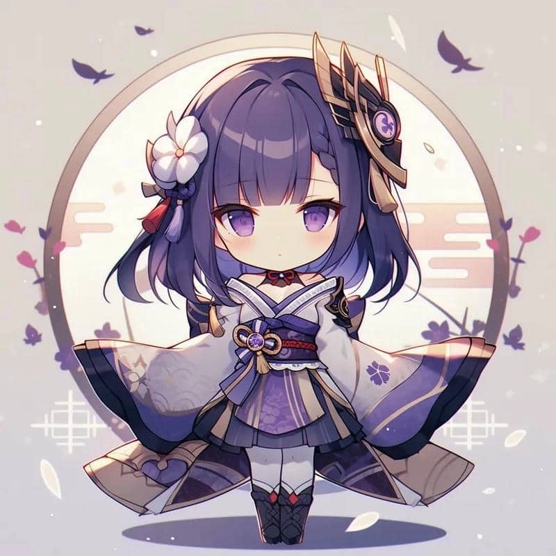 Hình ảnh chibi Raiden Shogun 1