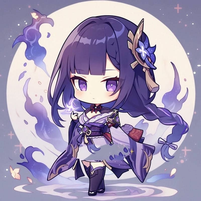 Hình ảnh chibi Raiden Shogun 14