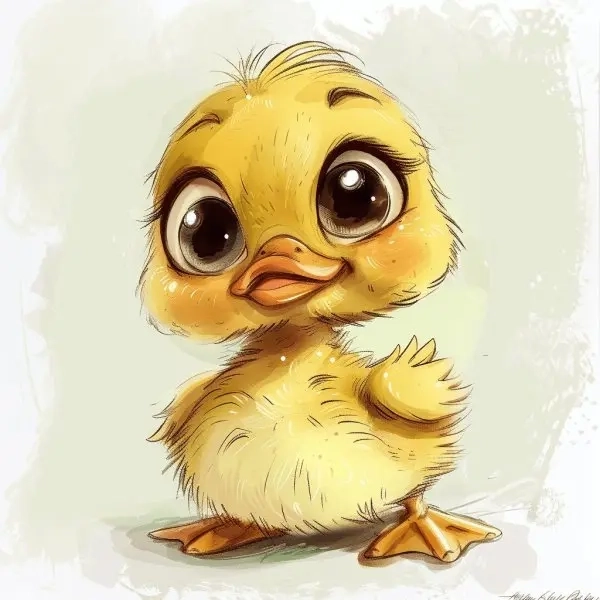 vịt chibi cute 1